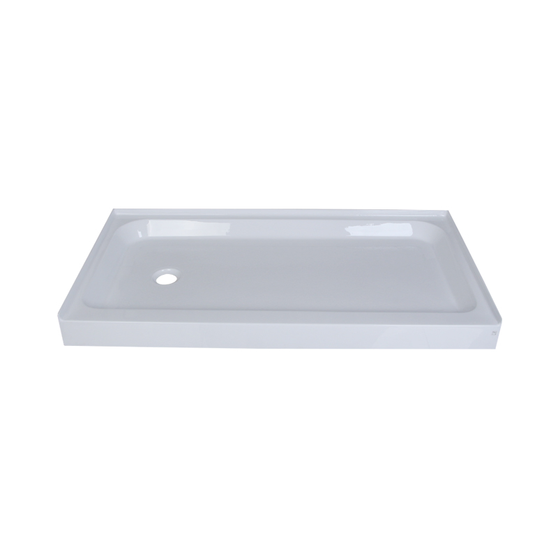 Acrylic Shower Base Tray 60X30 Inch with Three Tile Flange for Bathroom