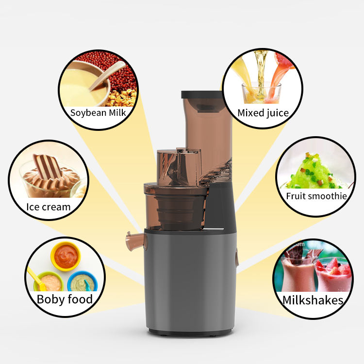 Easy to Clean Big Mouth Juice Extractor De Jugos Y Vegetales Commercial Cold Press Slow Juicer