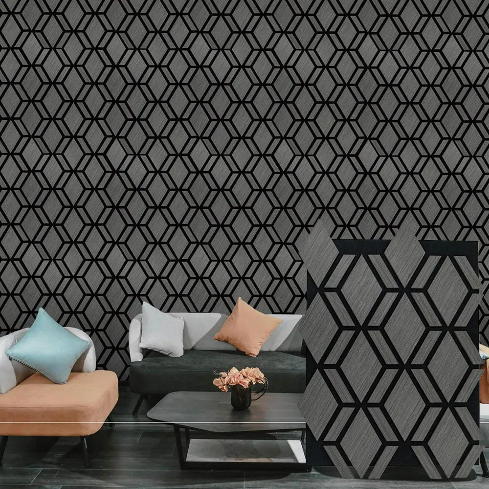 High Quality Sound Proof Absorbing Acoustic Panels Wallpaper Construction Decoration
