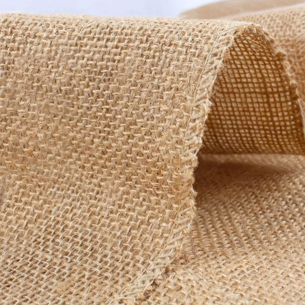 100% Natural Jute Rustic Burlap Table Runner - 12" Wide X 120" Long - Perfect