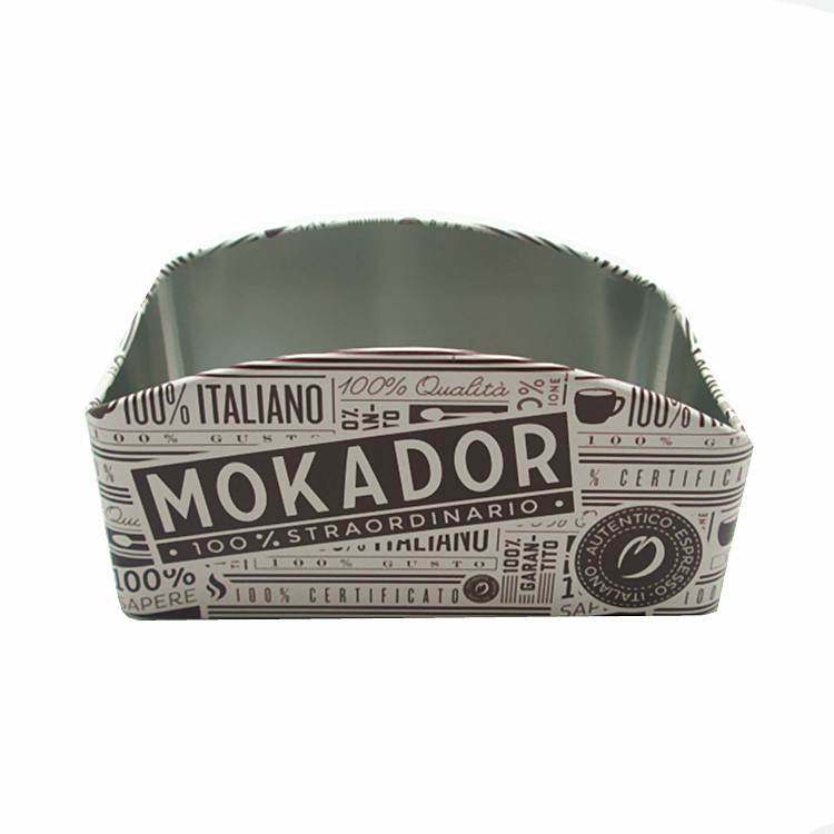 Promotional Tinplate Cafe Use Coffee Bag Tea Sugar Bag Holder with Divider