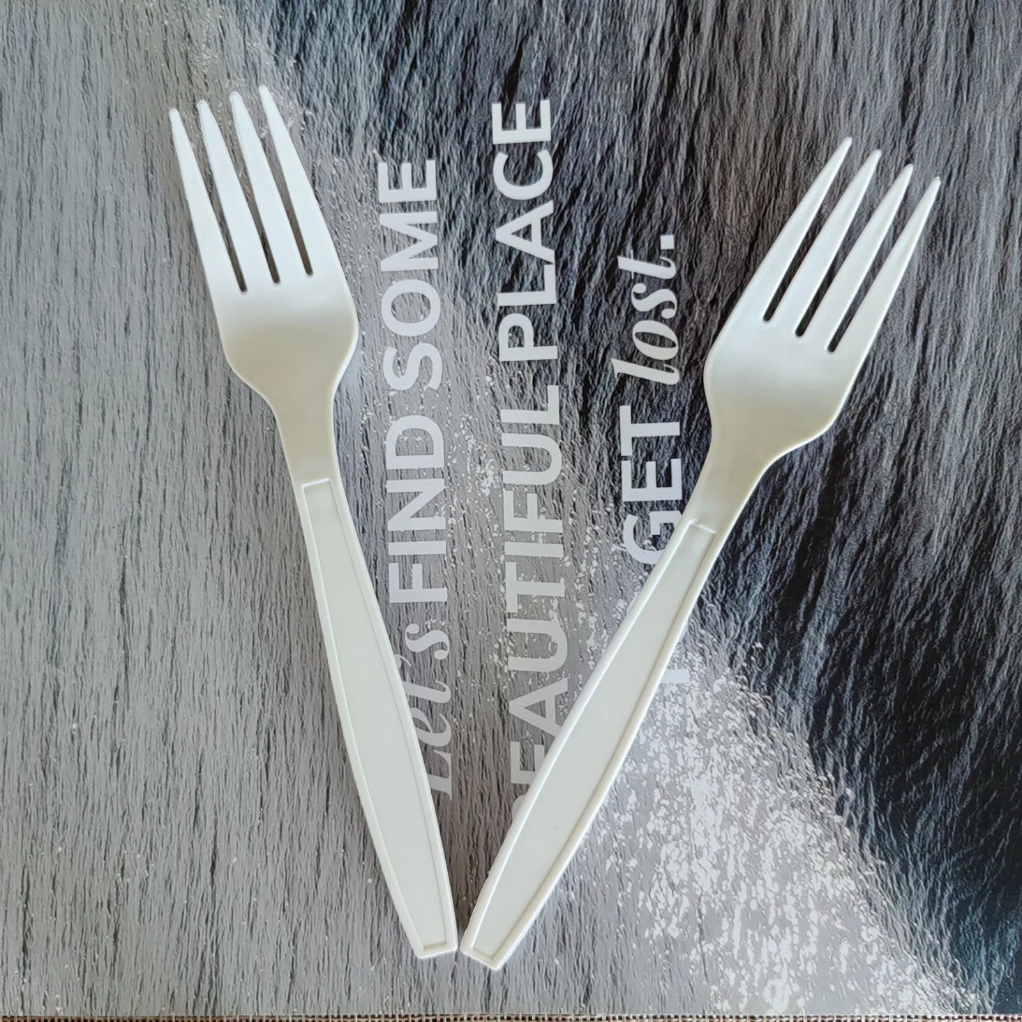Eco-Friendly Dinnerware Cornstarch Fork Disposable Biodegradable Tableware