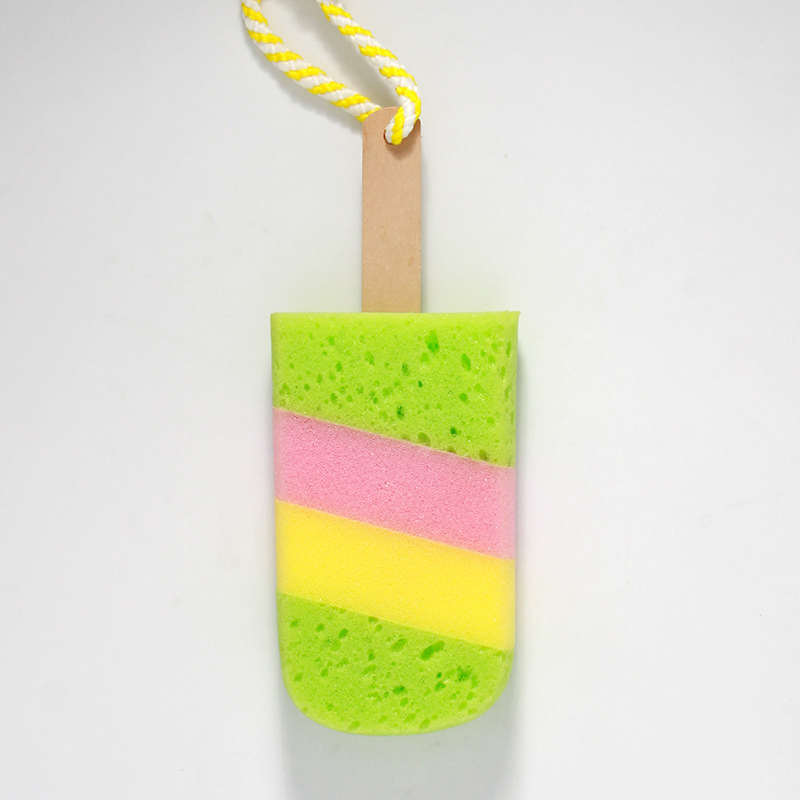 Bath Sponge Ice Cream Lollipop Shower Cute Bath Body Loofah