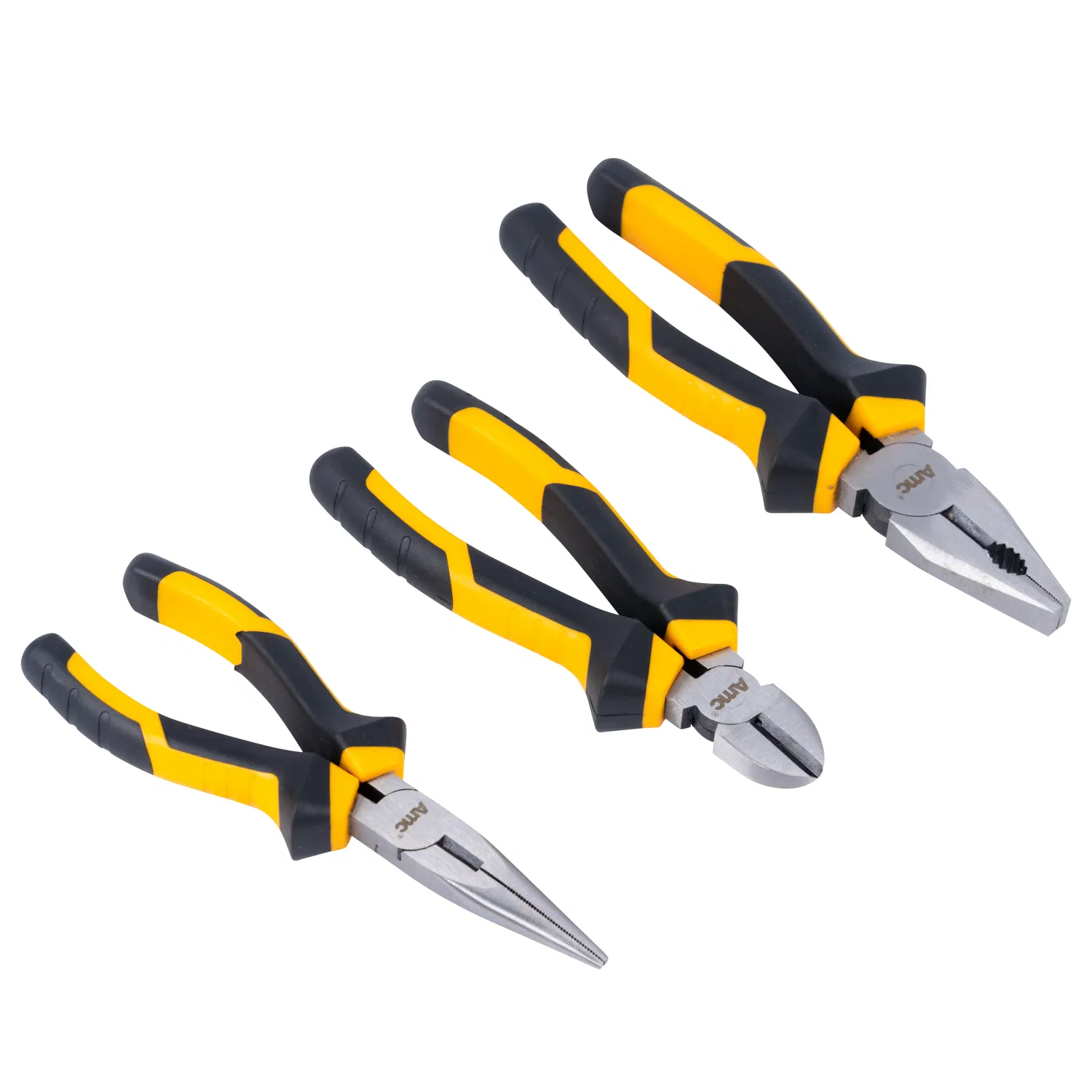 High Quality Combination Plier with Double Color Plastic Handle 8''/7''/6'' Satin Finish