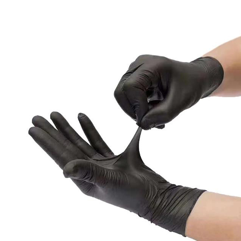 Black Safety Glove Food Grade Disposable PVC Gloves