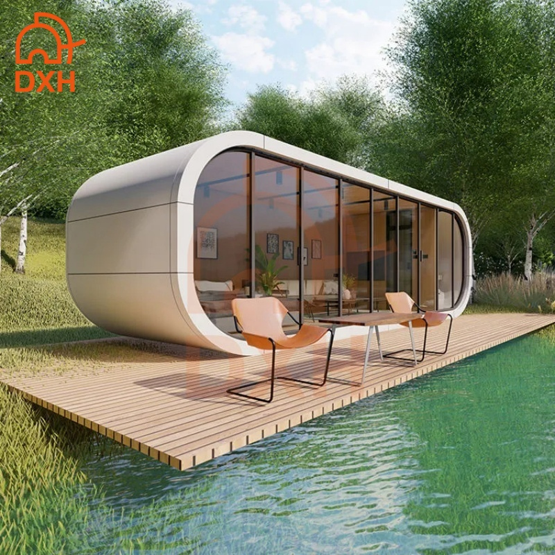 Apple Cabin Modern Dxh Factory Customized Structure Frame Apple Container Prefab Building Prefabricated Modular Steel House