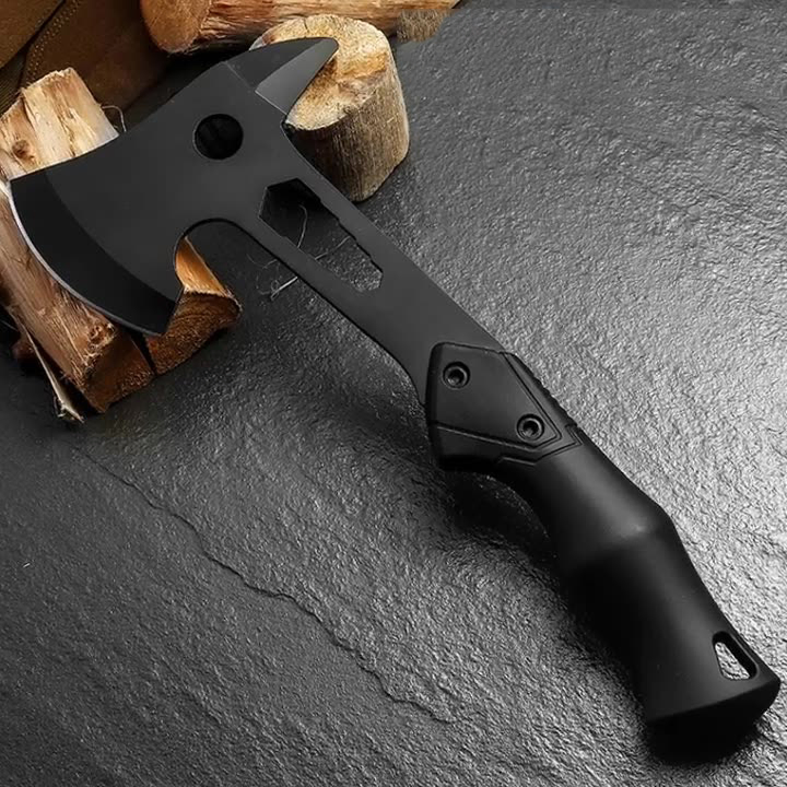 Outdoor Survival Axe Camping Clumps From Logging Axe All Black Like Plastic Handle Multi-Purpose Axe