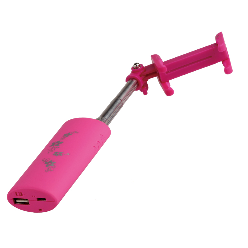Two in One Wireless Selfie Stick and Power Bank for Mobile Phone
