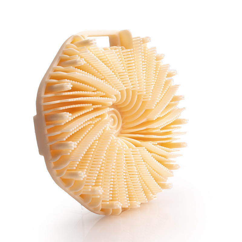 Renewable Solid Pure Silicone Baby Bath Back Brushes Body Skin Care Scrubber Massage Shower Brush