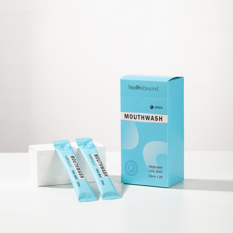 Customer Logo 10ml/11ml/12ml Portable Alcohol Free in Sachet for Hotel Travel Oral Rinse Mouthwash