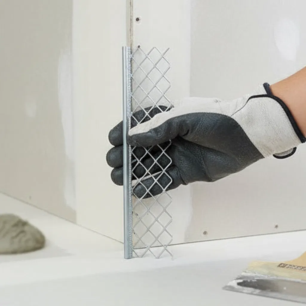 Blockwork Plastering Corner Mesh 30mm/50mm Wing Galvanized Expanded Metal Corner Bead