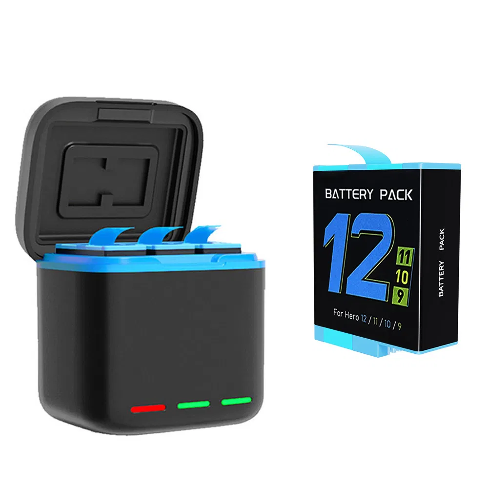 Battery Storage Charger for Gopro 12 11 10 9 Battery Charger Portable Power Bank