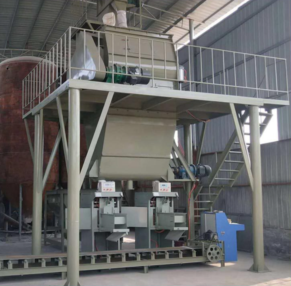Professional Putty and Dry Mortar Mixing Plant with Twin Shaft Mixer