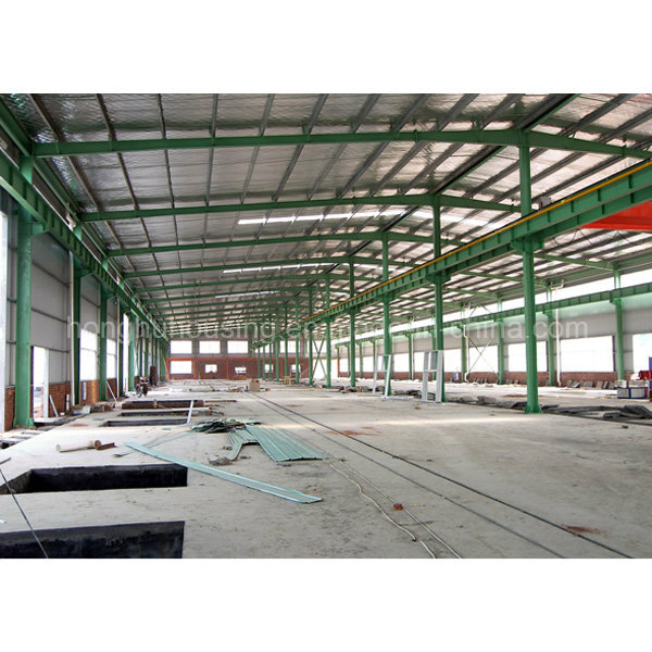 China Green Low Cost Economic Prefabricated Steel Structure Prefab Warehouse / Hangar/Shed