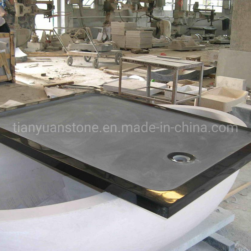 Natural Stone/Granite/Marble Bathroom Corner Bath Shower Tray for Project
