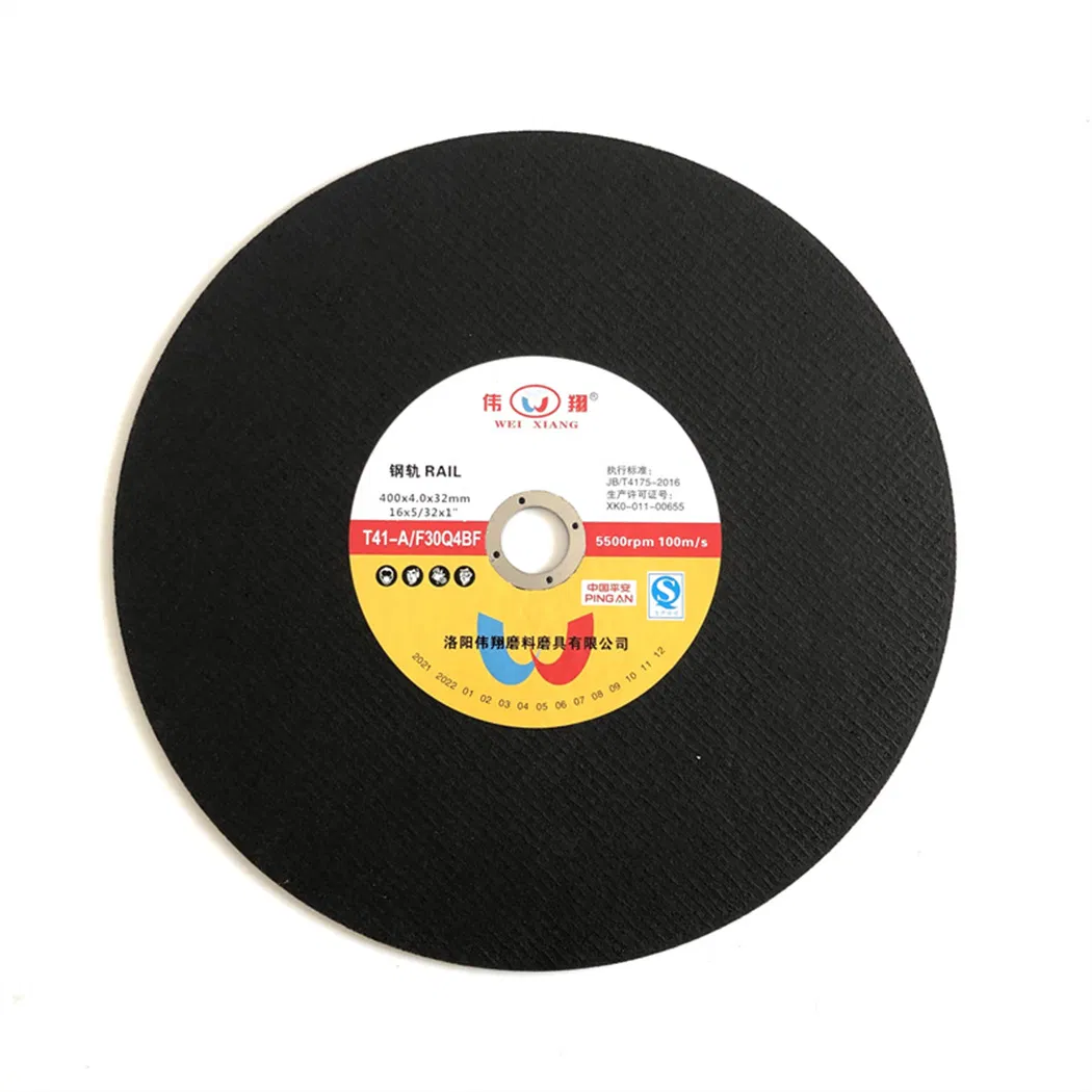 Factory Supply 16" Railway Cutting Disc 400X4.0X32mm Abrasivse Tools