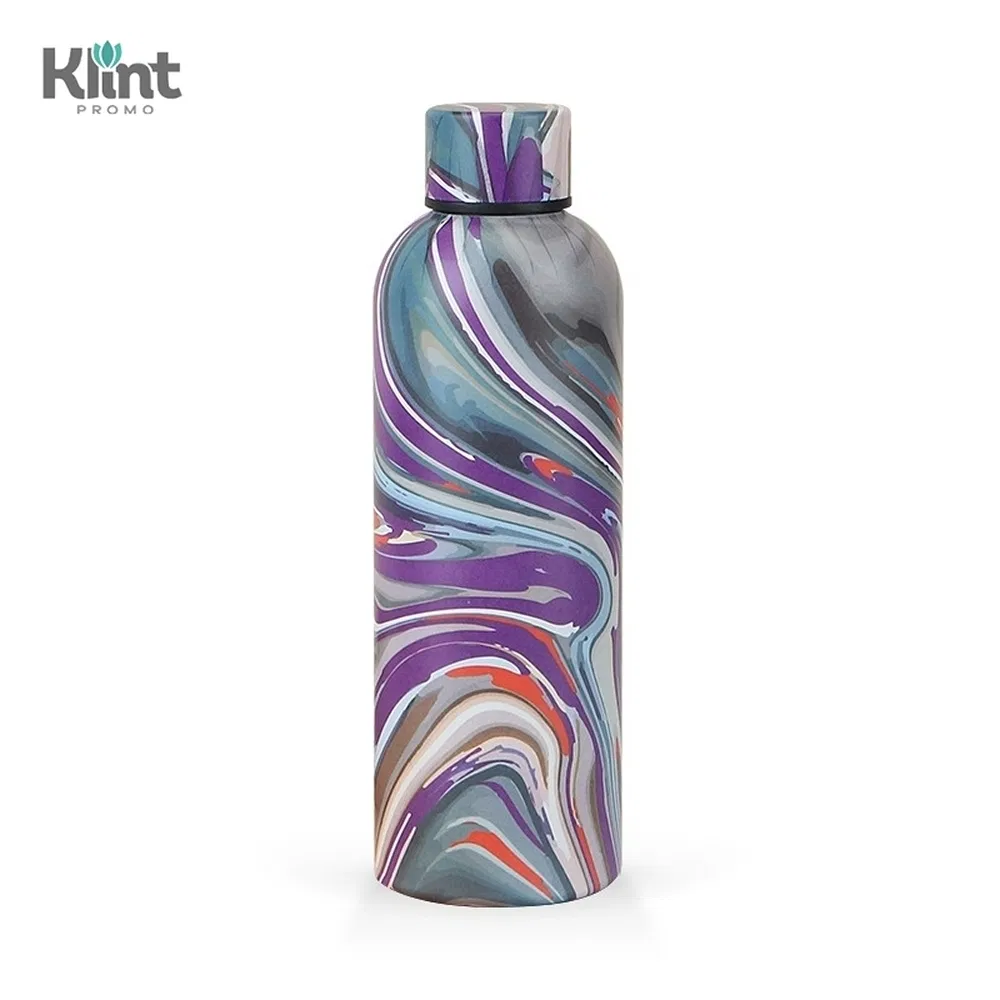 KS3207 Stainless Steel Vacuum Bottle Air Transfer Painting  Drinking Water Thermos