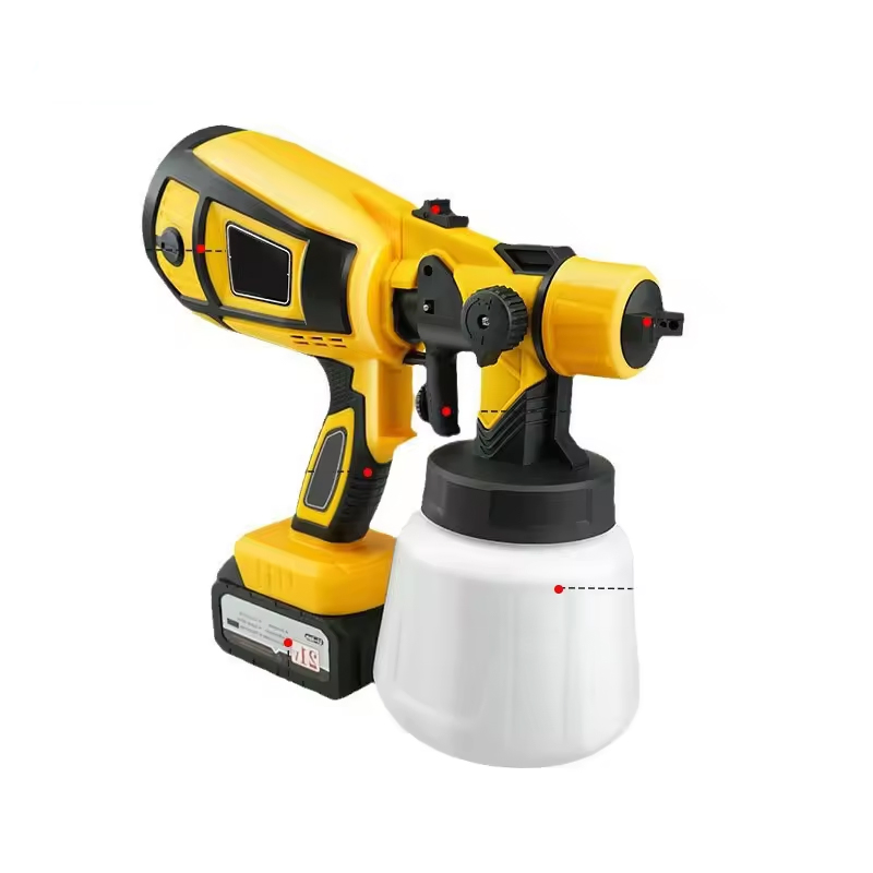 Portable Factory Quick Finish Spray Paint Gun Electric Portable Cordless Power Paint Spray Gun Paint Sprayer Machine