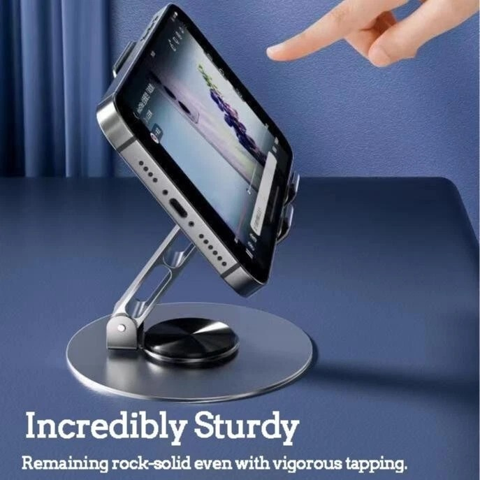 Universal Metal Phone and Tablet Stand 360° Rotating Android iPad iPhone