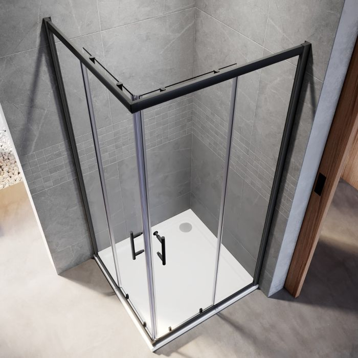 Premium Chrome Finish Shower Enclosure with CE Certified Aluminium Profiles