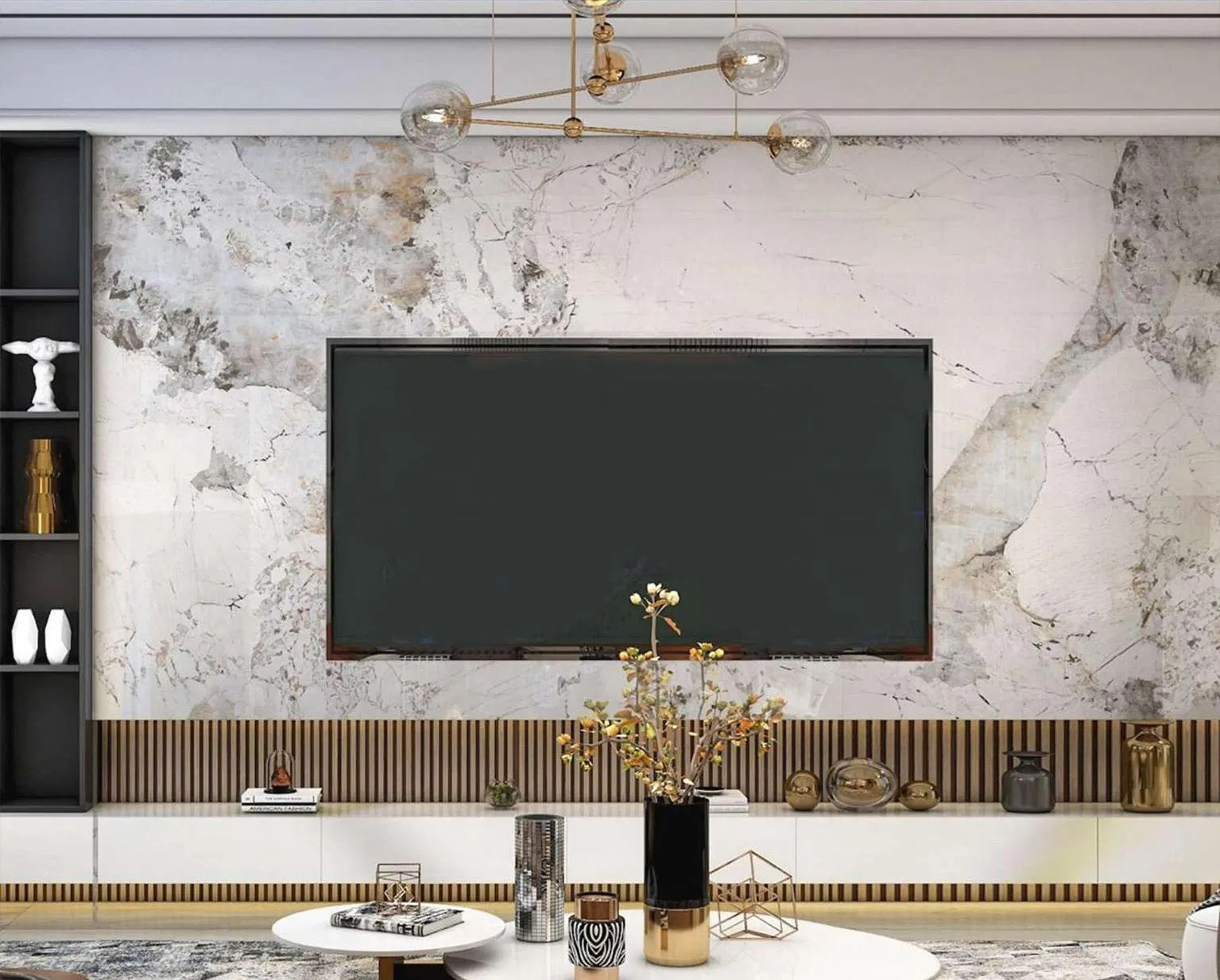 White Purple Marble Luxury High End Commercial Project Floor Tile Wall Decoration Sintered Big Stone Slab