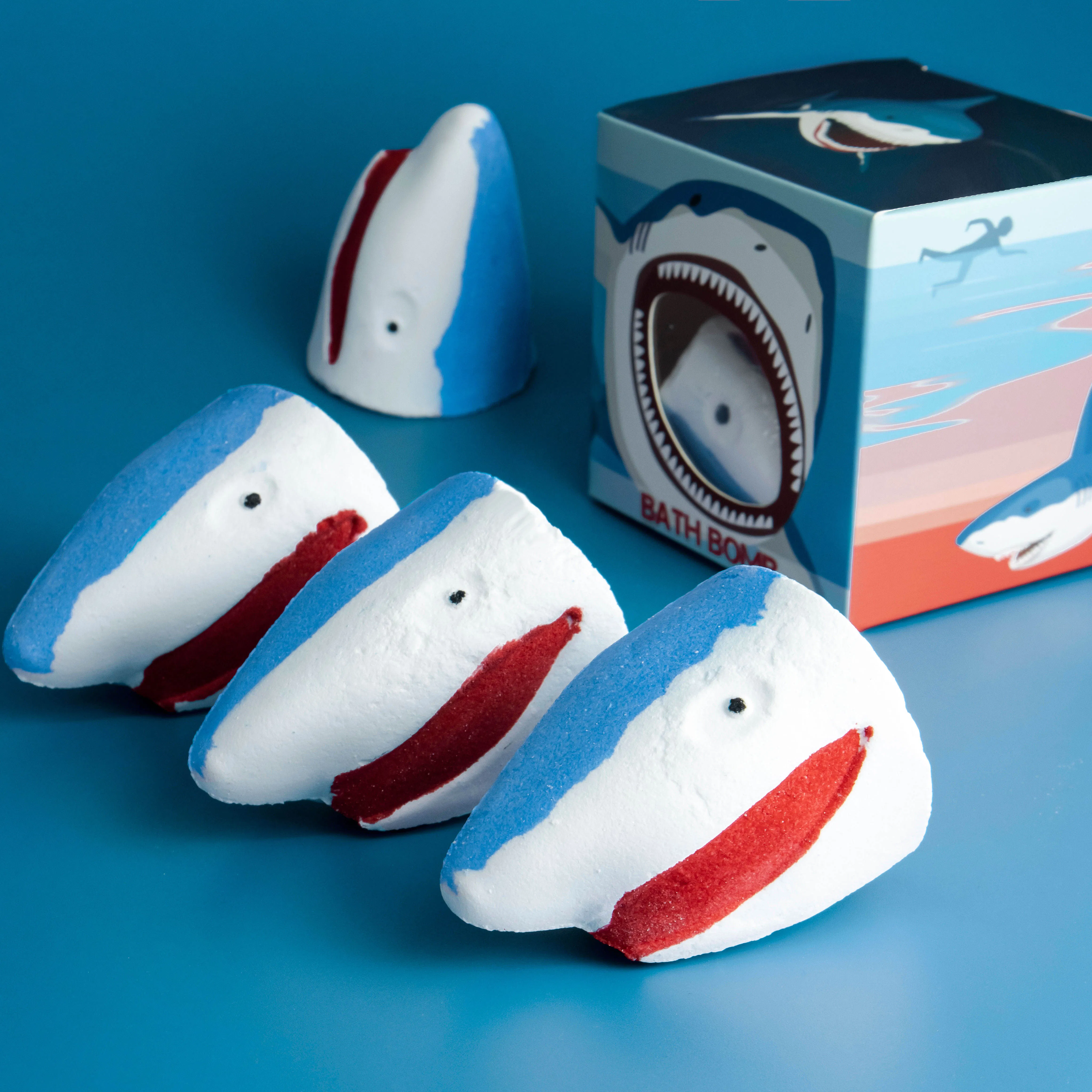 Wholesale Kinder Bath Bomb Gift Set Vegan Shark Bath Fizzies