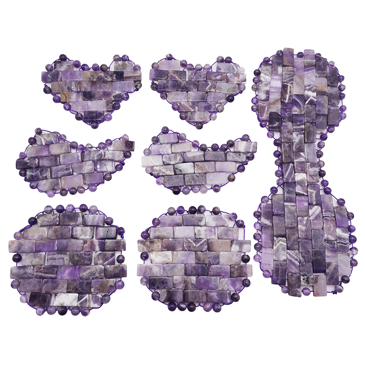 New Design Natural Facial Eye Sleeping Jade Mask Amethyst