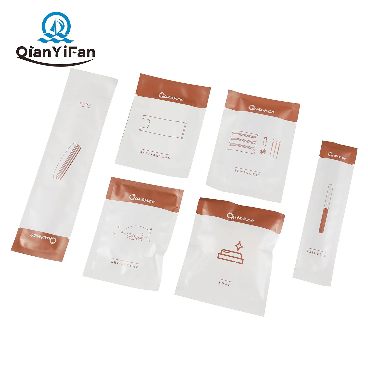 Hotel Personal Toiletries Travel Care Set Needle and Thread Bag, Soap, Nail File, Ladies Bag, Comb Hotel Guest Room Disposable Toiletries Set