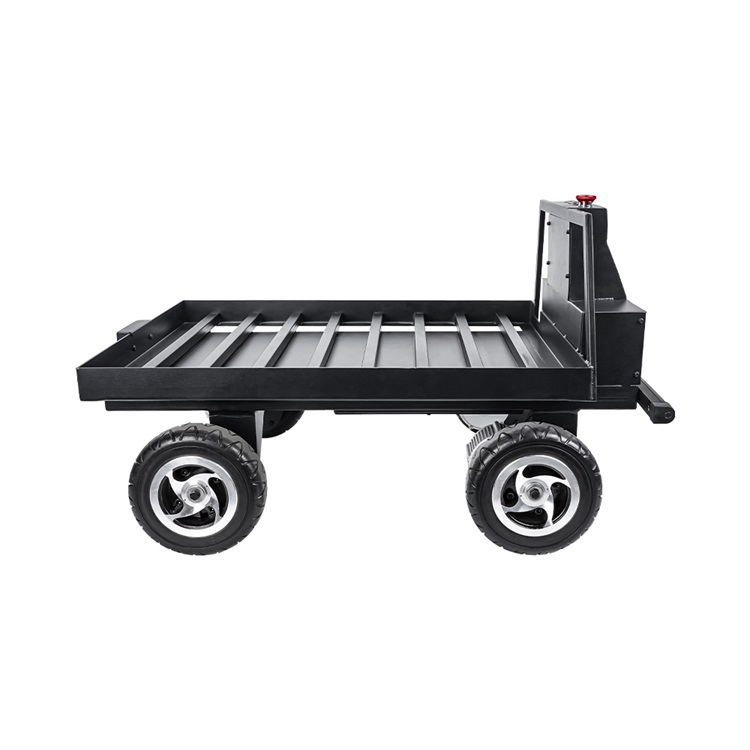 Intelligent Automatic Following Load-Carrying Robot Following Trolley Platform