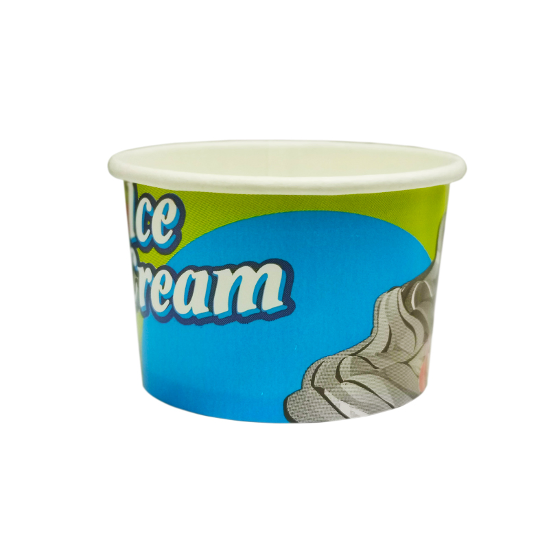 Custom Printed Ice Cream Paper Cup 4oz/6oz/8oz/12oz/16oz/20oz Paper Bowl