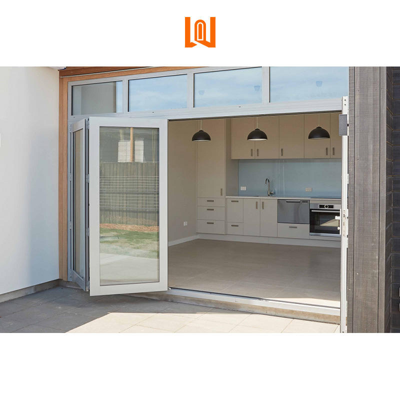 Wanjla New Arrivals Waterproof Plastic Accordion UPVC Bifold PVC Folding Door