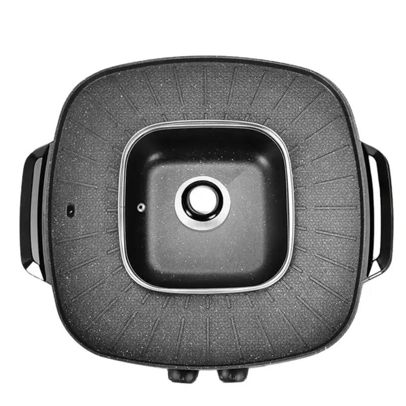Hot Sales Korean Electric BBQ Grill with Hot Pot Multifunction Electric Skillet