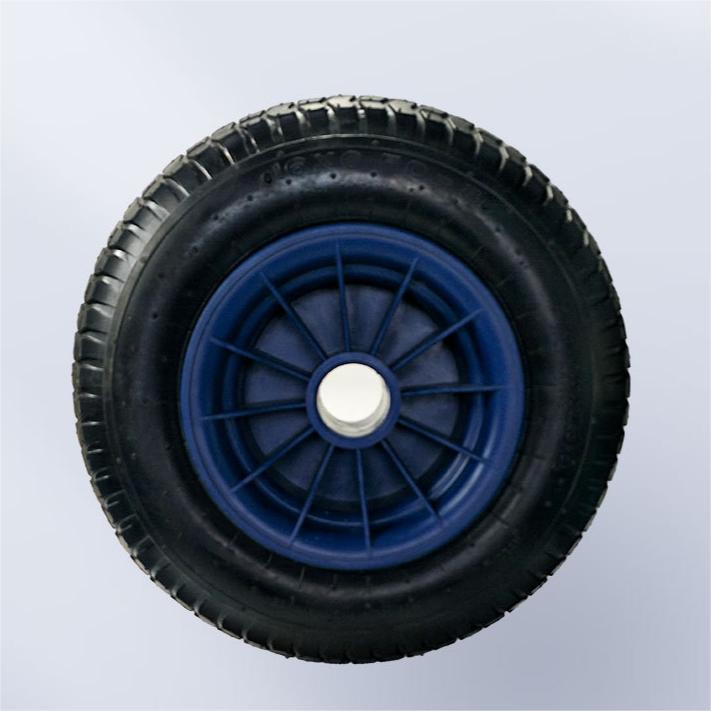 Hand Truck Wheel Puncture-Proof, Solid Rubber, 3.00/3.00-4 20 mm Axle, 160 Kg Load Capacity, Ball Bearings, Spare Wheel PU Tires
