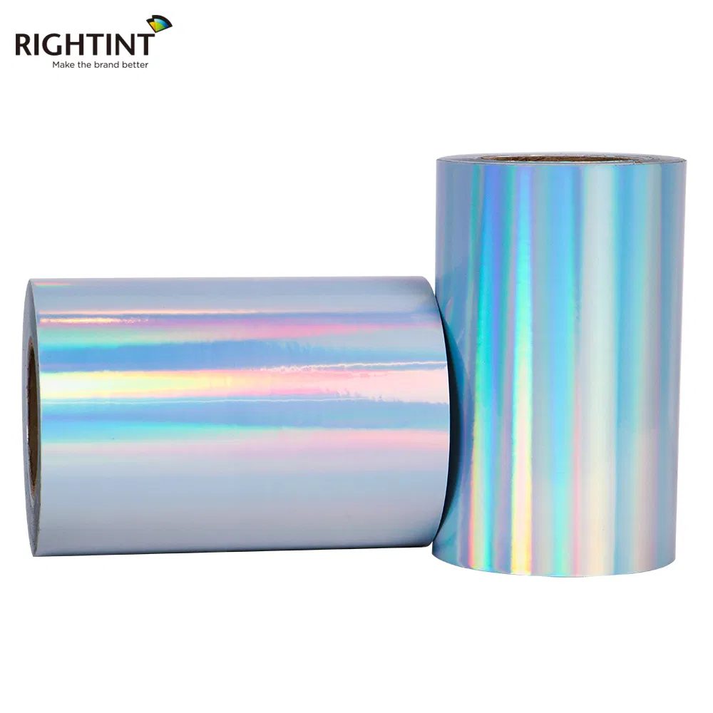 Customized Size Holographic Adhesive Vinyl Roll Custom Sticker Label