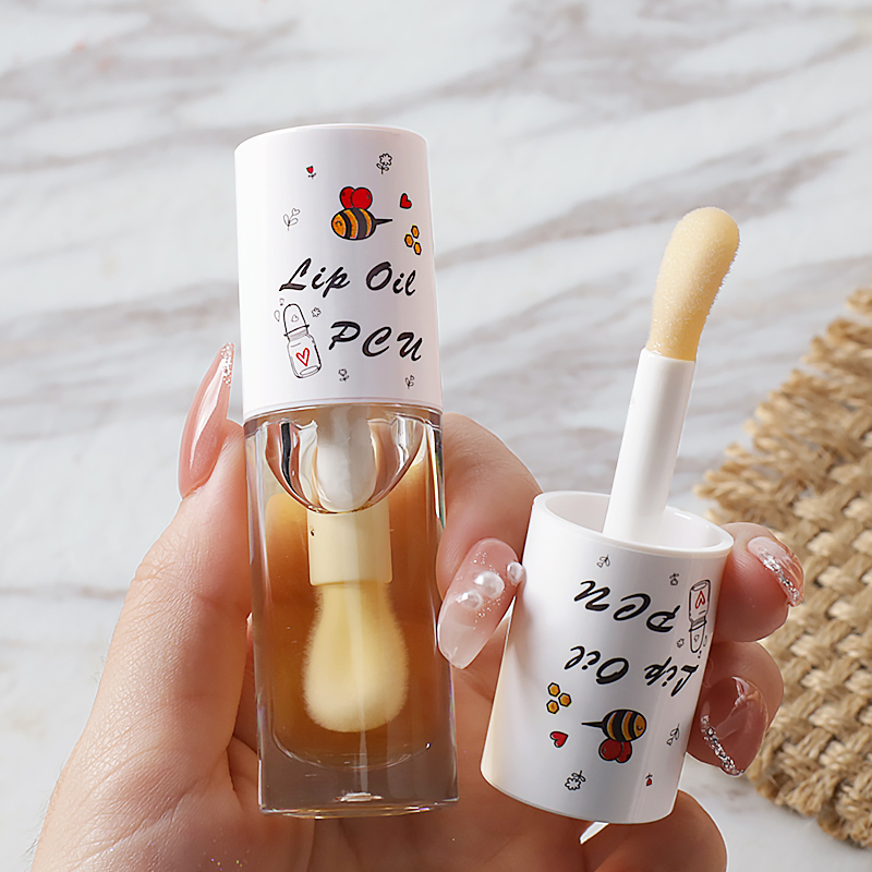Lip Care Hydrating Natural Lip Oil Plumper Moisturizing Repair Clear Honey Lipgloss