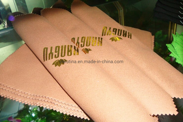 Custom Jewelry Microfiber Polishing Cleaning Cloth with Hot Stamp Gold Logo