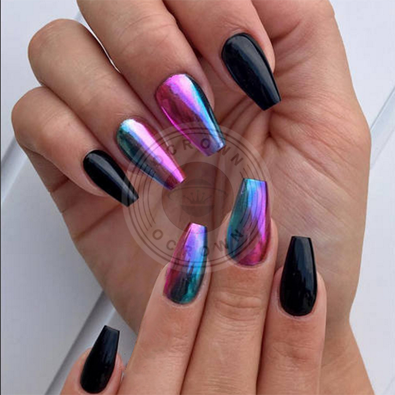 Acrylic Chameleon Mirror Chrome Powder Pigment for Nail Gel Polish