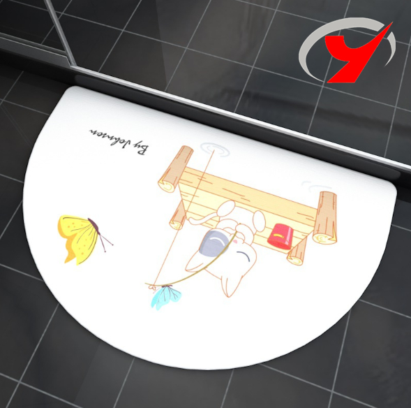 Japan 60X39 Custom Quick Wash Dry Bathroom Diatom Earth Diatomite Mat