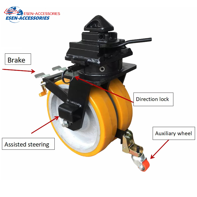 Steel ISO Shipping Container Transport Wheel Caster
