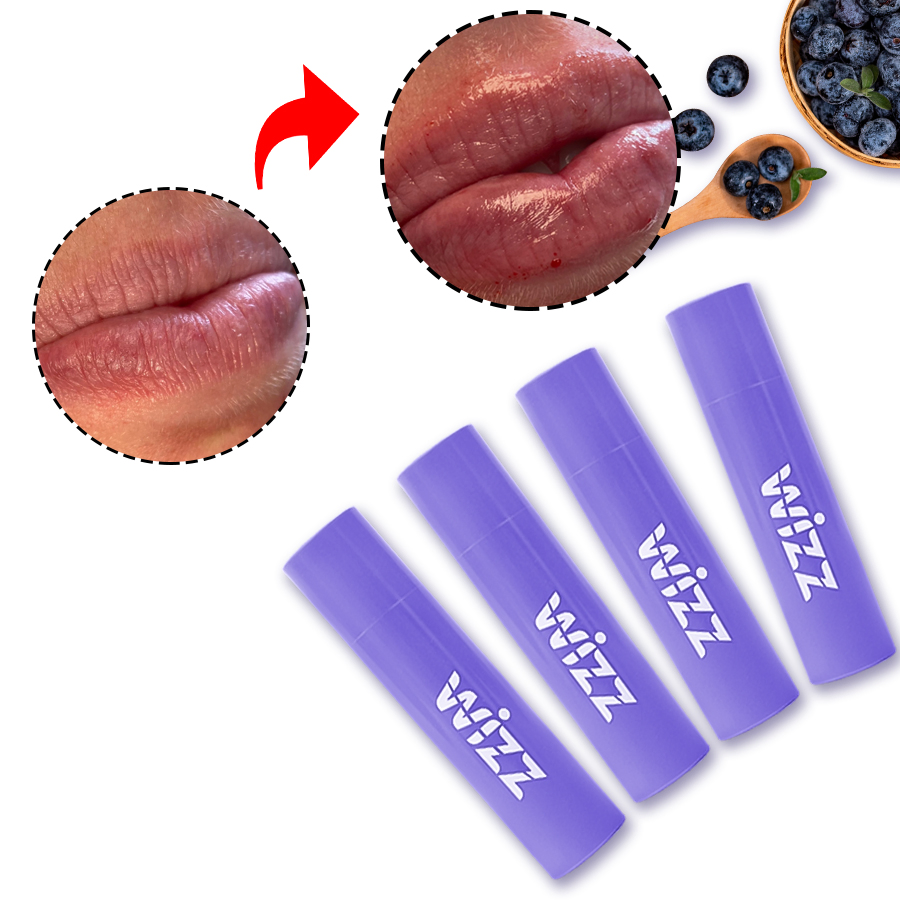 Deep Hydrating Non Greasy Exfoliating Lighten Lip Lines Repair Blueberry Lip Balm