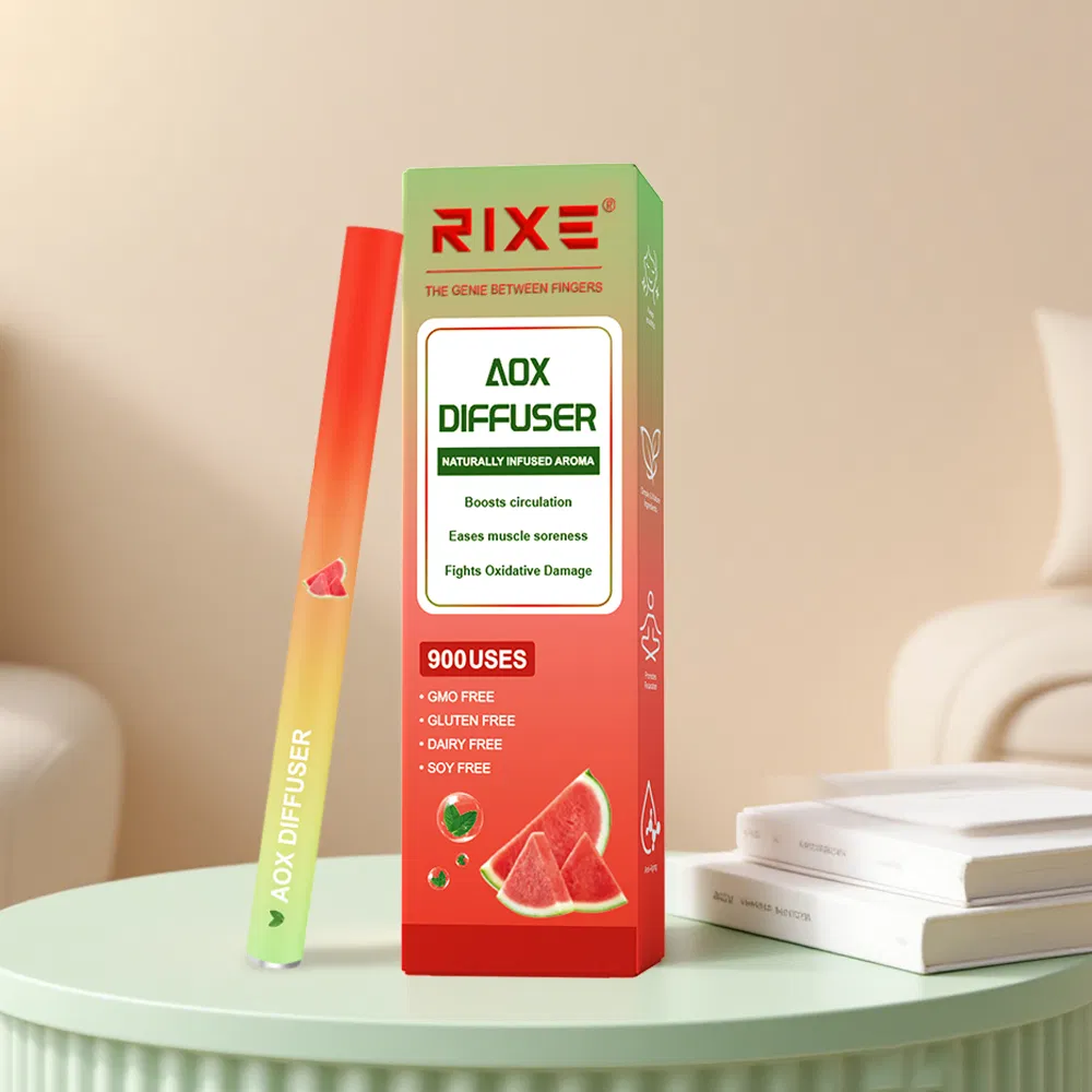 Customizable Herbal Diffuser Pen for Vitality and Calmness. Watermelon Disposable Herbal Diffuser Pen for Stress Relief and Energy