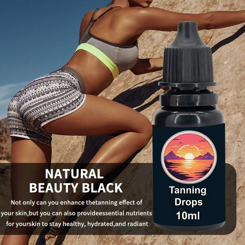 China Wholesale Sunless Rapid Tan Dark Self Tanning Oral Drops 10ml 20mg