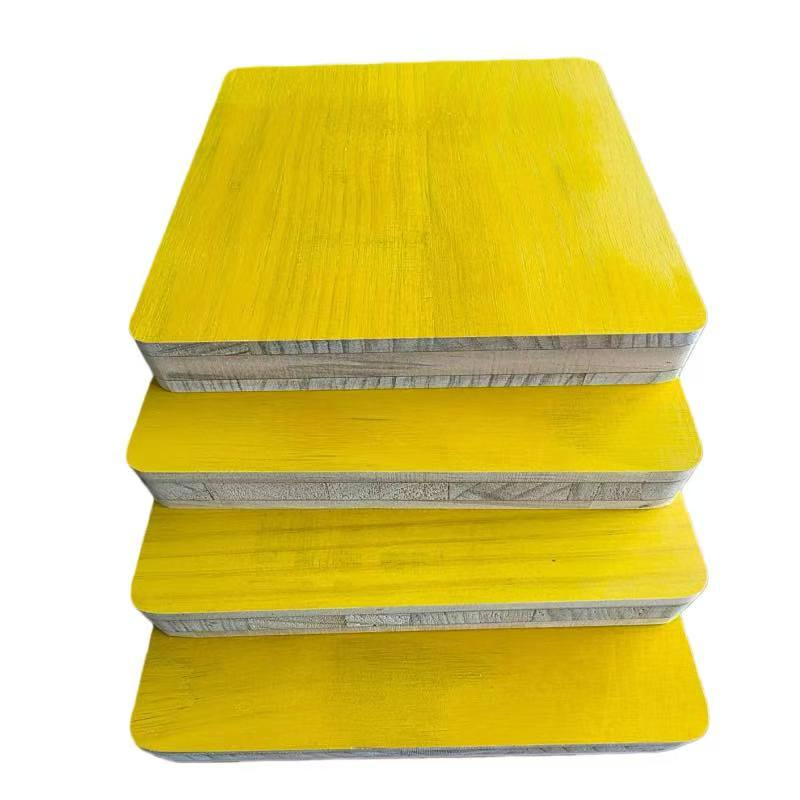 Yellow Triple-Layer Pine Formwork Board 27X500X2000 Shutter Panels for Concrete