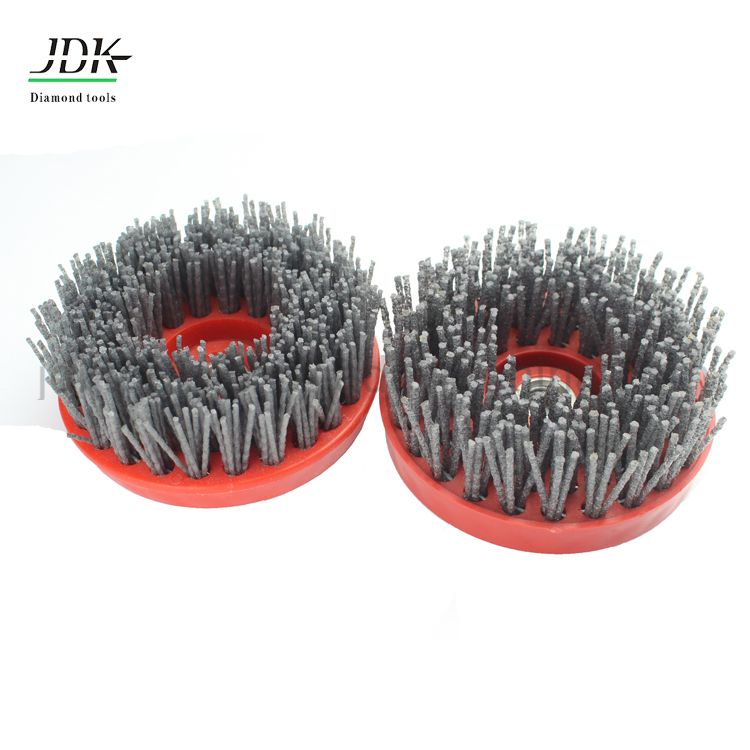 4 Inch Round Silicon Carbide Antique Abrasive Brush for Stones Tool