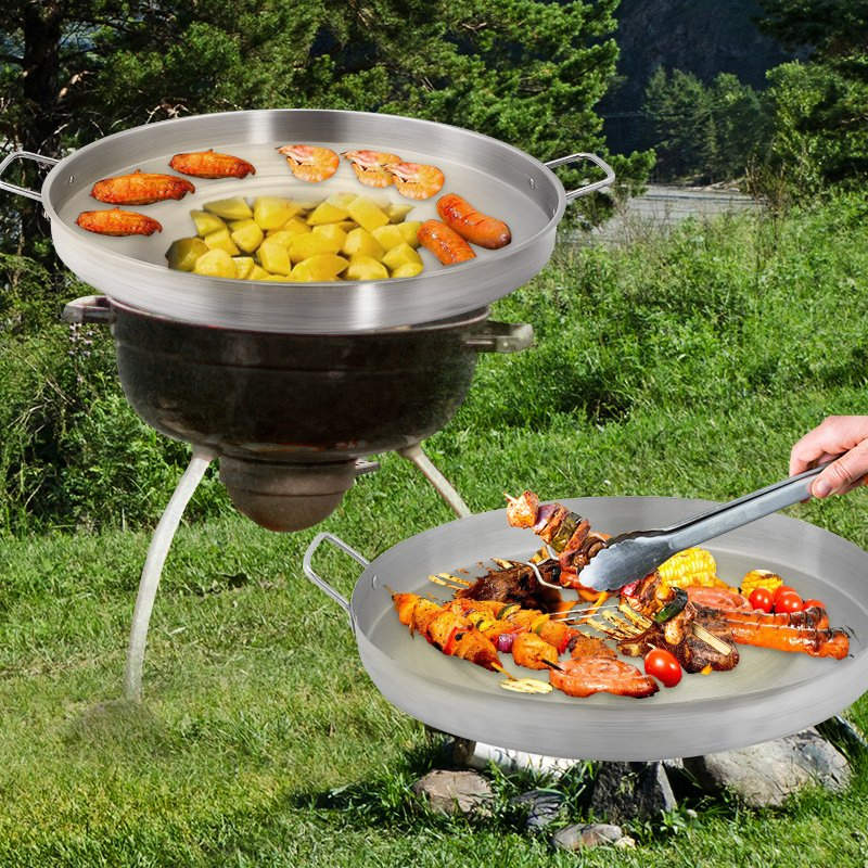 Daosheng OEM ODM Large Stainless Steel Concave Convex Tortilla Mexico Taco Frying Pan