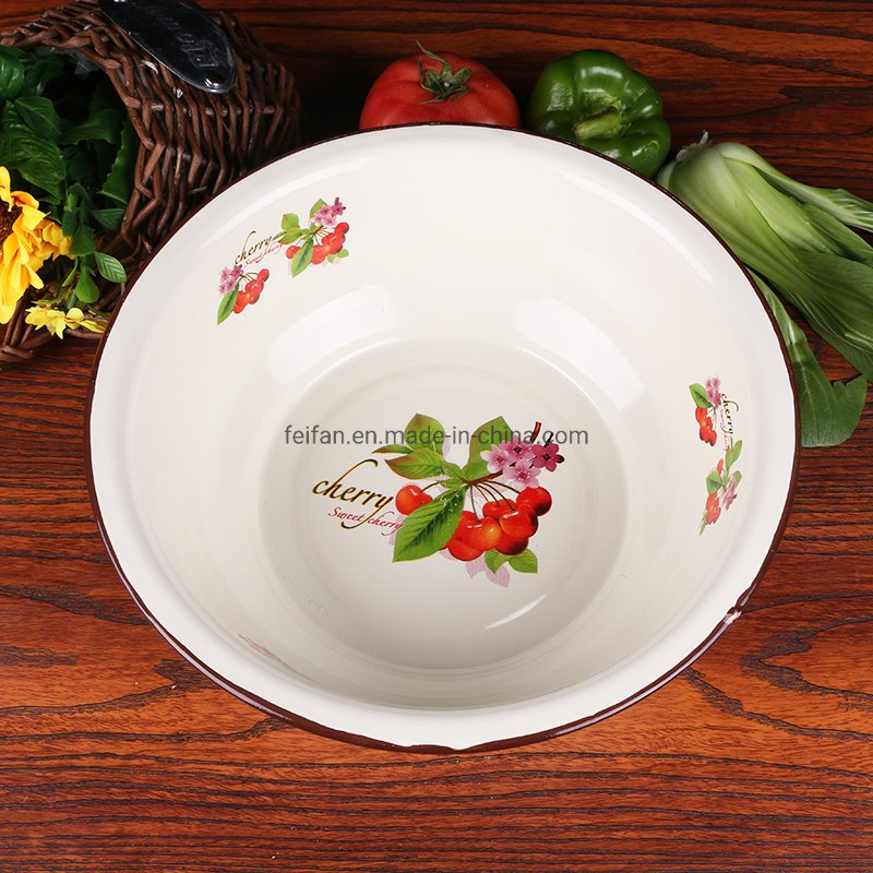 Chinese Style Hot Selling Enamel Wash Basin/Bowl for Kitchen Use