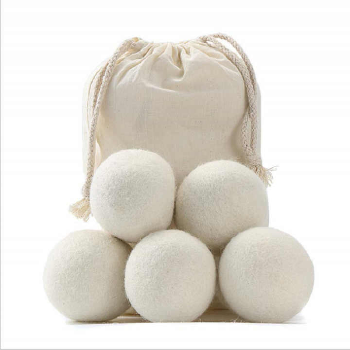 6-Pack XL 100% Sustainable Ecological Sheep Wool Dryer Ball 7cm Wool Laundry Dryer Ball