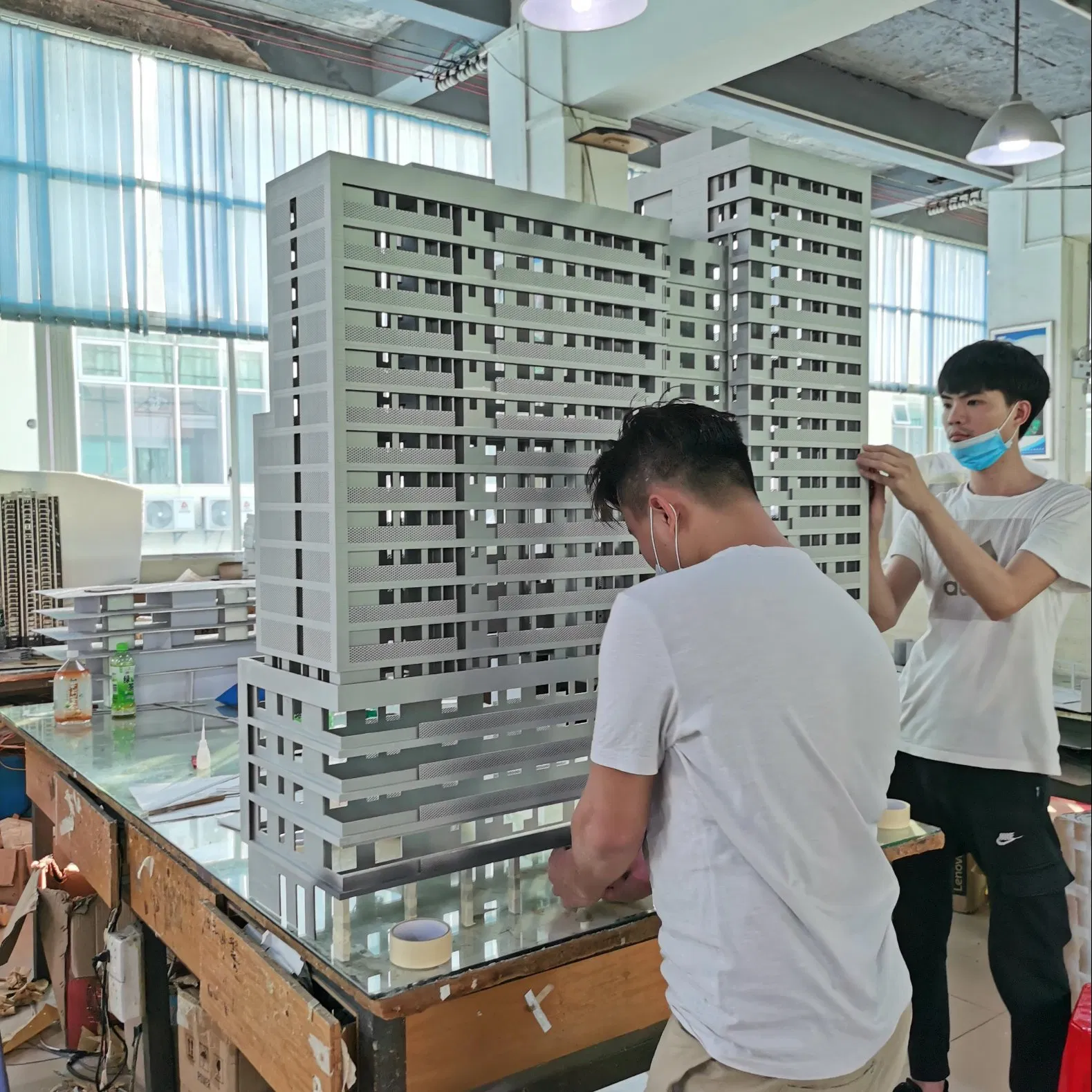 Business Model with Lighting Display, Customized Architectural Design, 3D Models