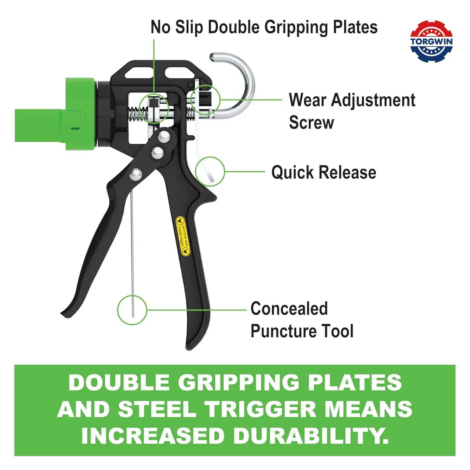 Caulking Gun, 1/10 Gallon (10 oz) , 12: 1 Drive