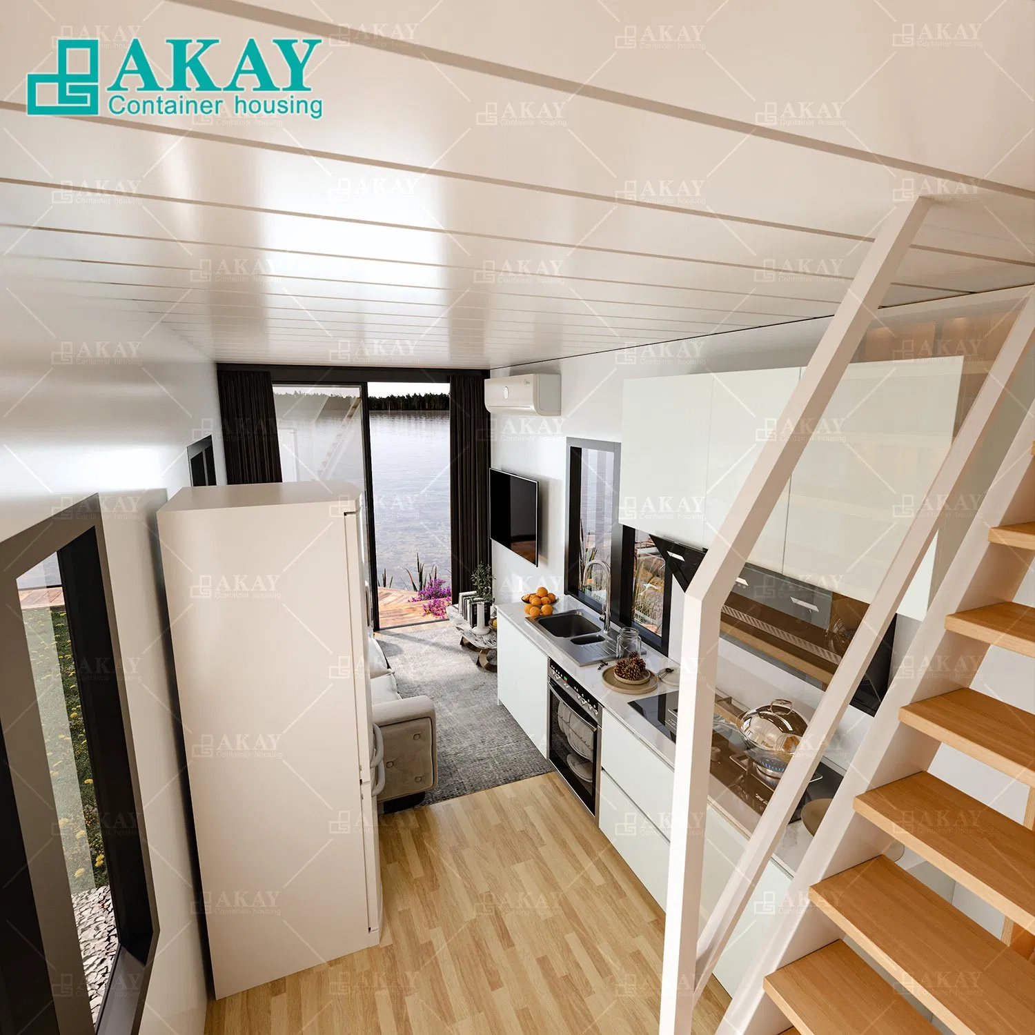 Well Decorated Prefabricated Container House Villa for Living Unit Prefabricated-Building